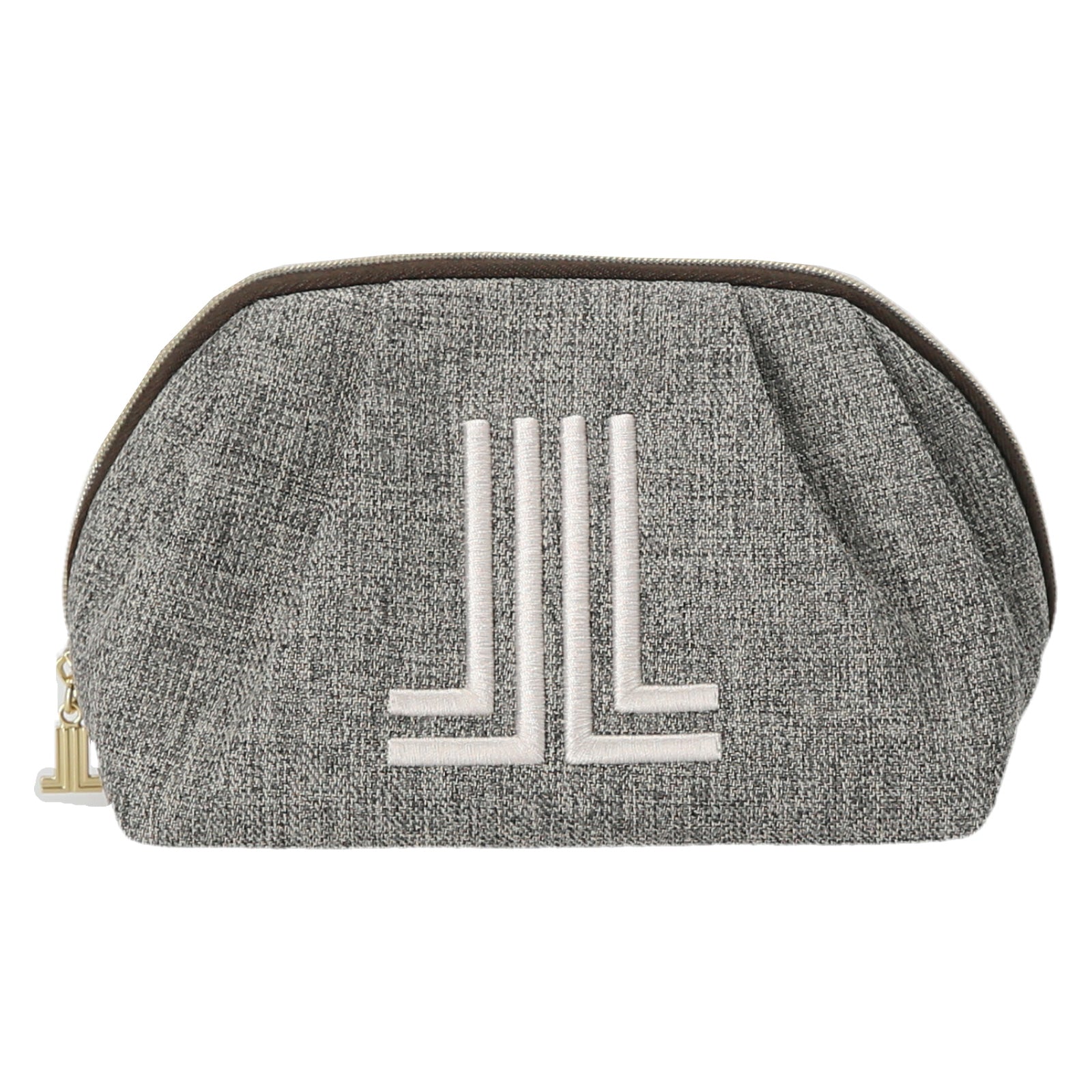 シェル型ツイード風ポーチ #087b グレー – INTERMODE KAWABE