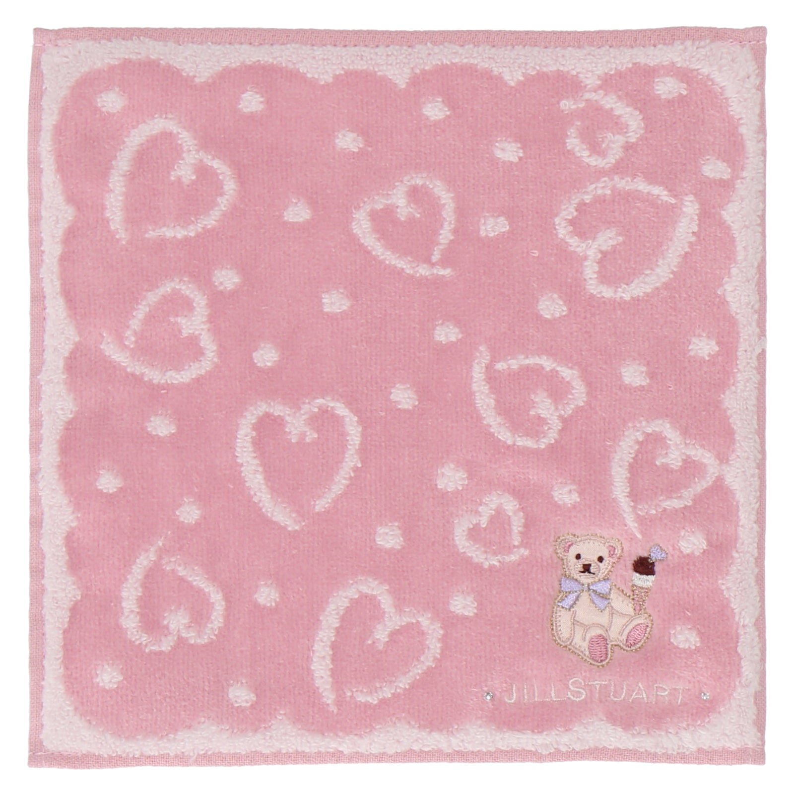 タオルハンカチ ベアwithアイスクリーム #092a ピンク – INTERMODE KAWABE