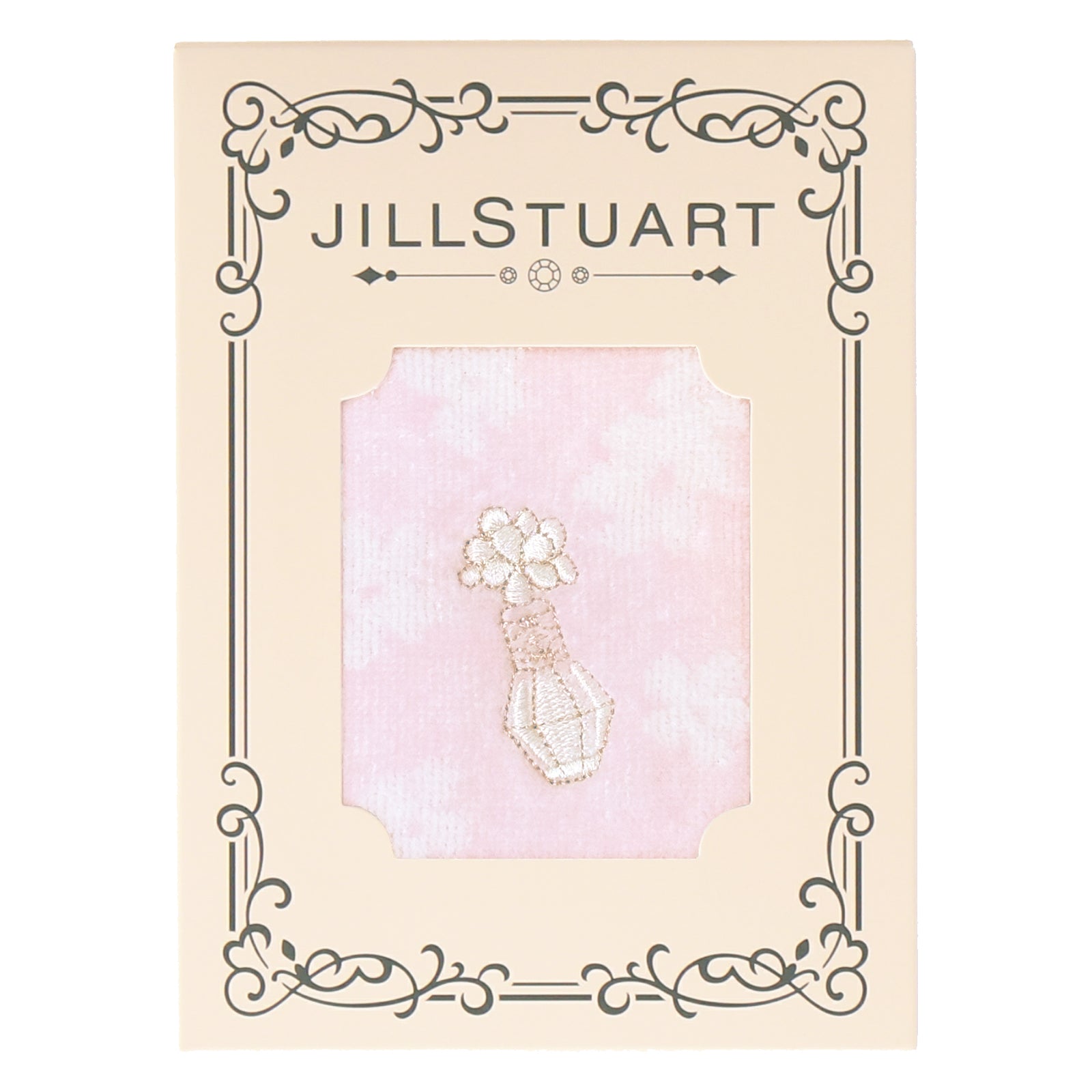 タオルハンカチ パッケージ入り フレグランスボトル #092a ピンク