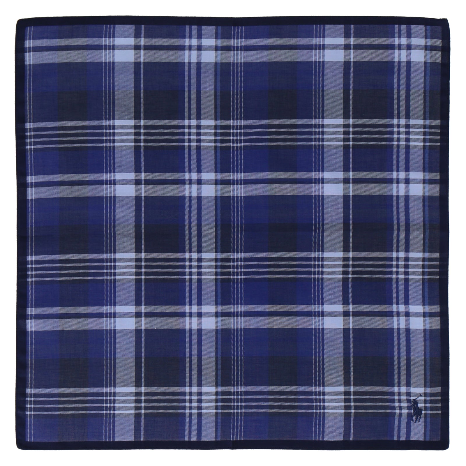 紳士先染ハンカチ #122a ネイビーブルー – INTERMODE KAWABE