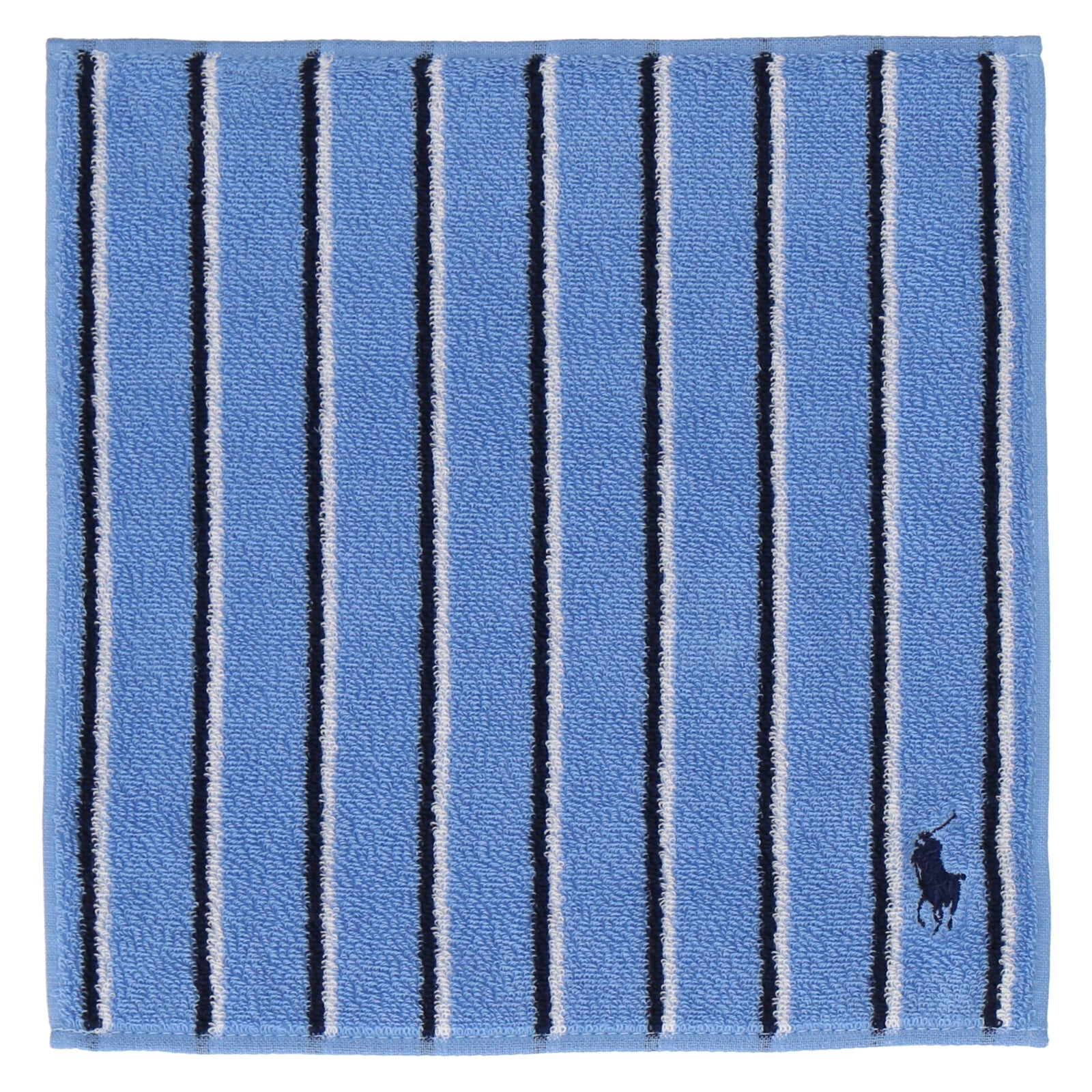 NEW】紳士ミニタオル スマートストライプ ポロポニー サックス