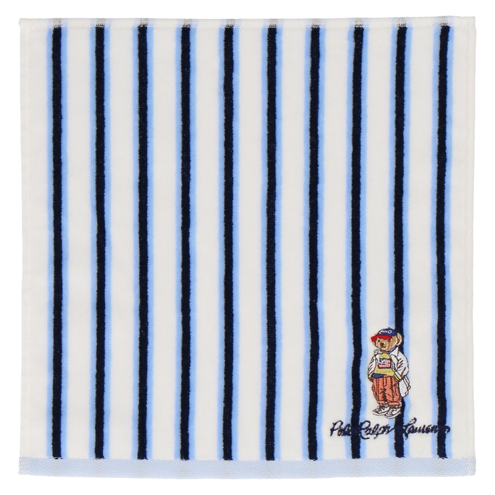 NEW】婦人ミニタオル ストライプ＆ ポロベア シーズナル アイボリー