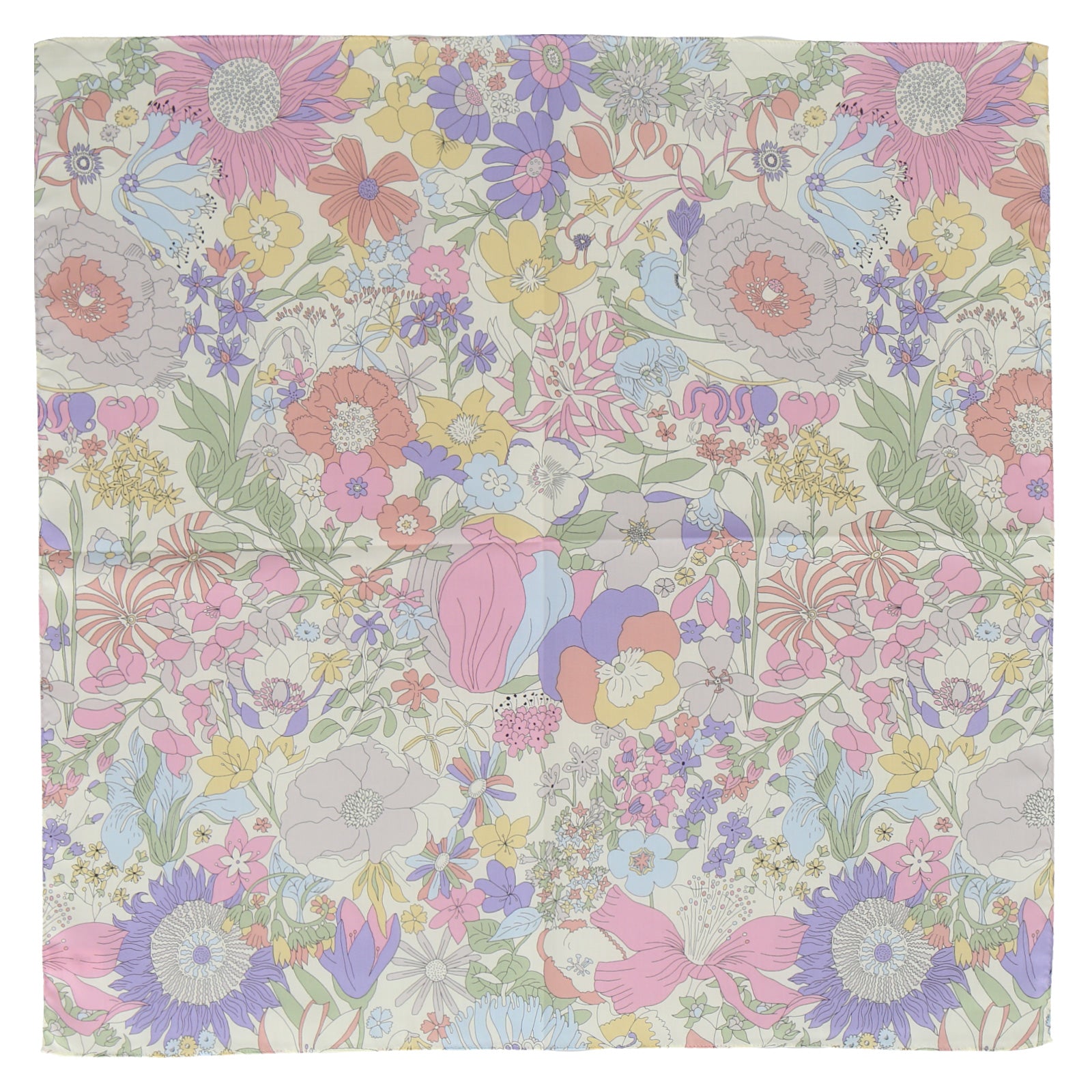 英国アンティーク 蝶と花刺繍 オープンカットワーク嵌込 シアーハンカチ２枚セット 婦人プリントハンカチ #190a Sixty パープル – INTERMODE KAWABE