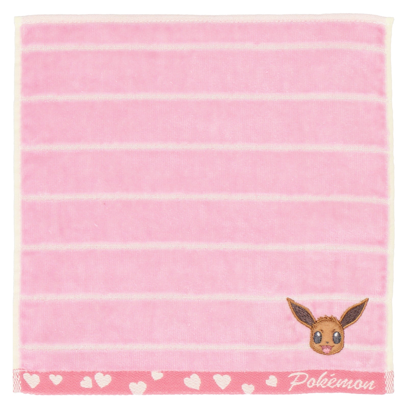 タオルハンカチ アップリケ刺繍 #261b イーブイ – INTERMODE KAWABE