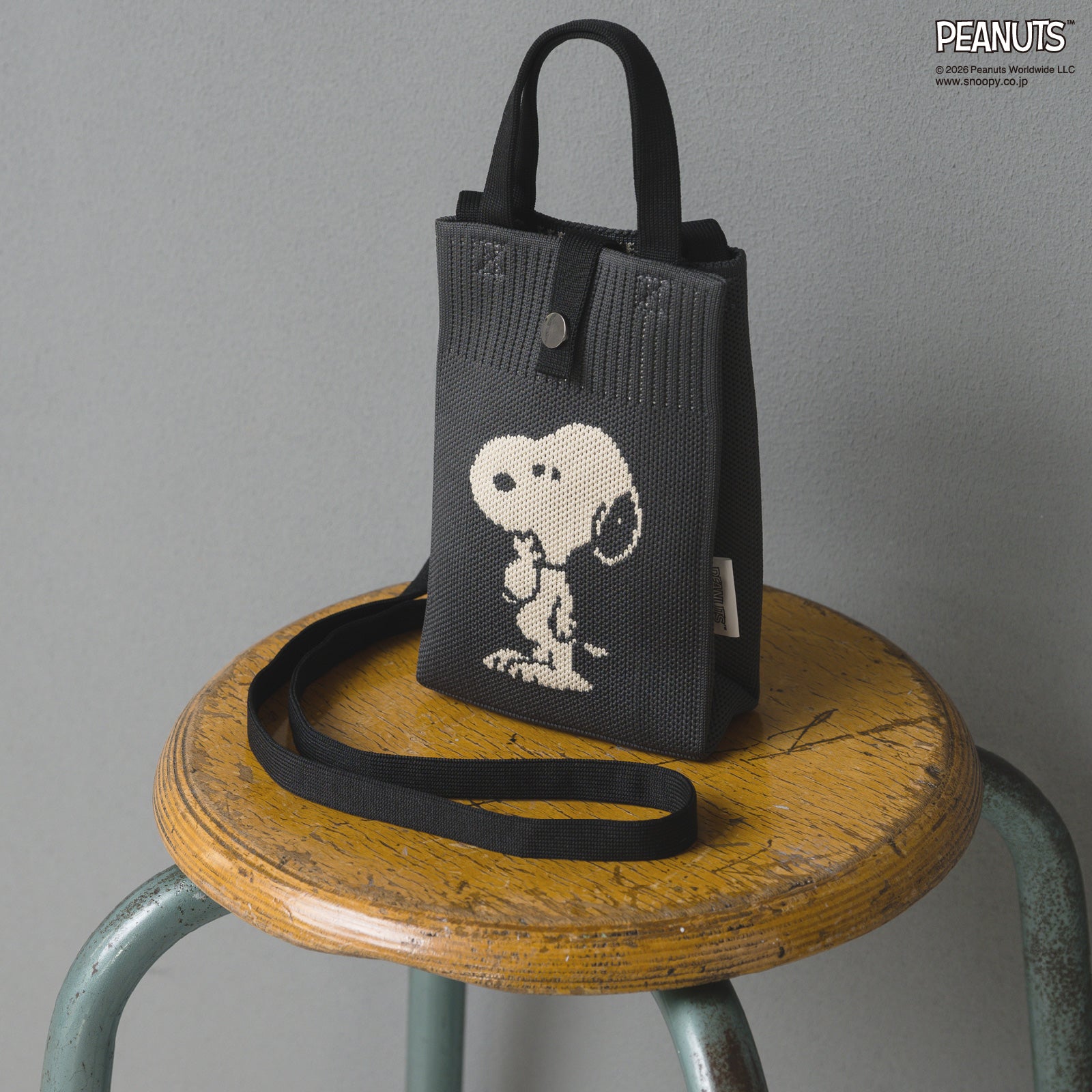 NEW】ニットショルダーバッグ スヌーピー グレー – INTERMODE KAWABE