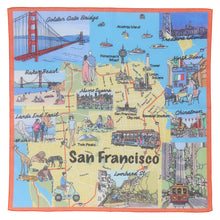 画像をギャラリービューアに読み込む, 【NEW】ハンカチ アメリカ サンフランシスコ #445a 　イエロー

