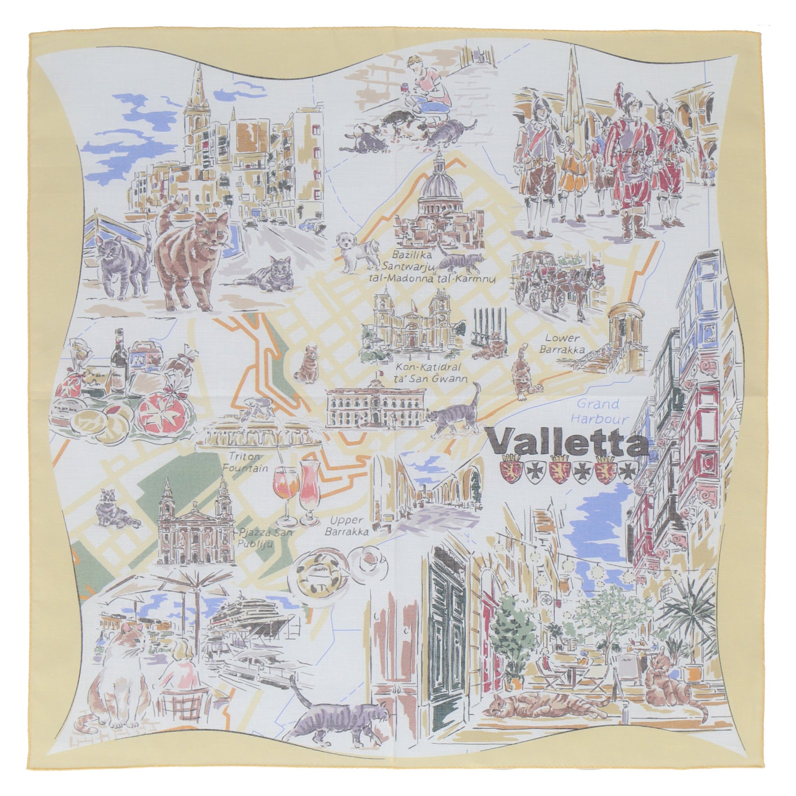 ネコパンチページ NEW】マルタ ねこ ハンカチ – INTERMODE KAWABE