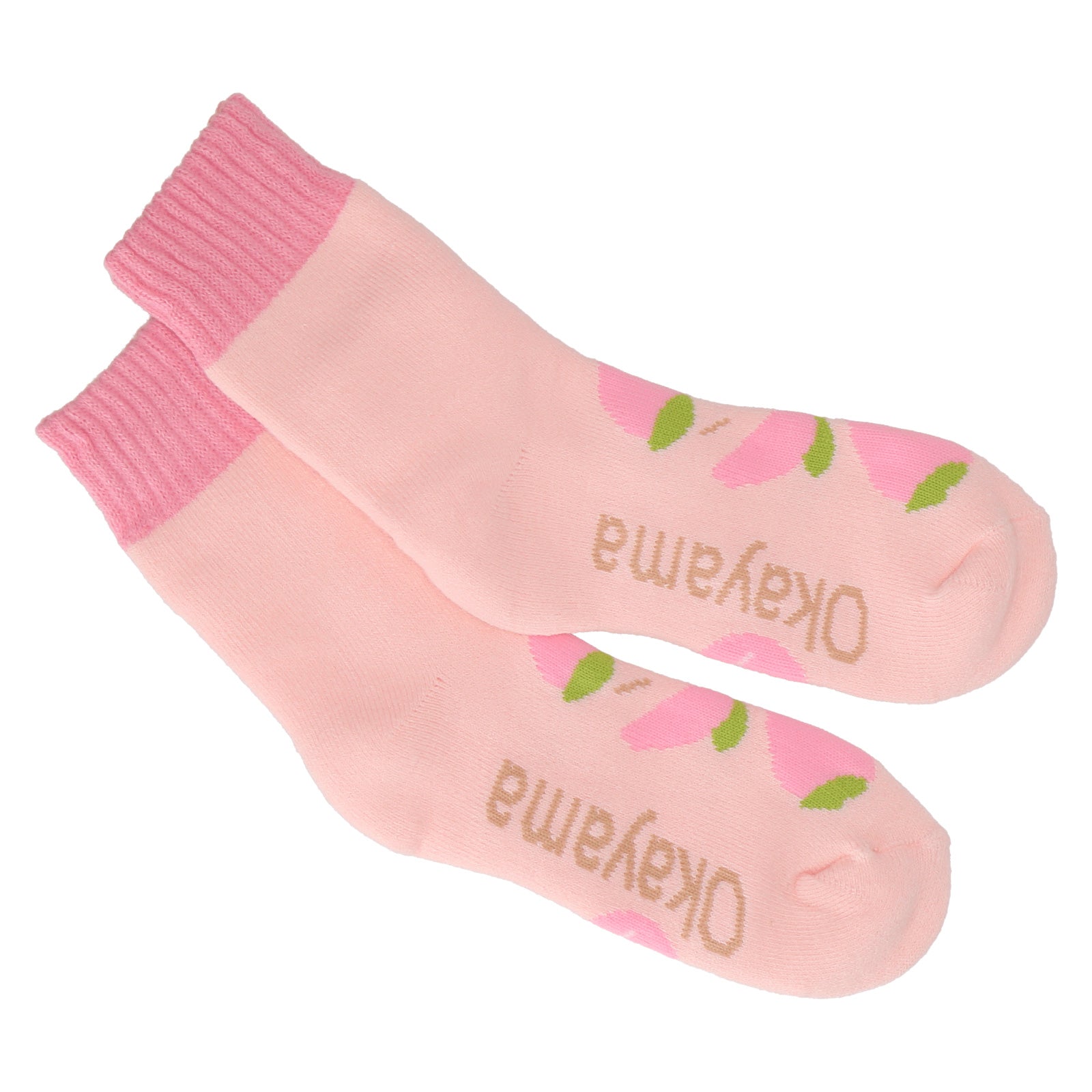 Decoration Strawberry KC ピンク ソックスおまけ付き ククシュゼット 正規商品 靴下 かわいい イチゴ クルー丈 Coucou