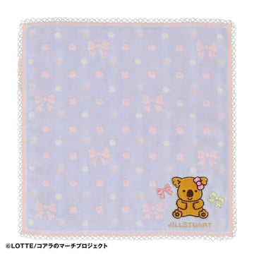 パッケージ入りタオルハンカチ リボン&ワルツちゃん　ブルー