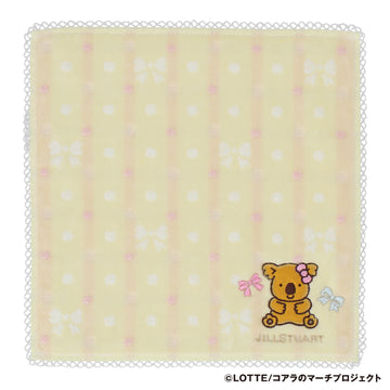パッケージ入りタオルハンカチ リボン&ワルツちゃん　イエロー