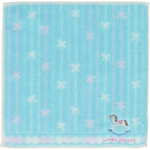 画像をギャラリービューアに読み込む, 【NEW】タオルハンカチ 木馬 #057b　スカイブルー
