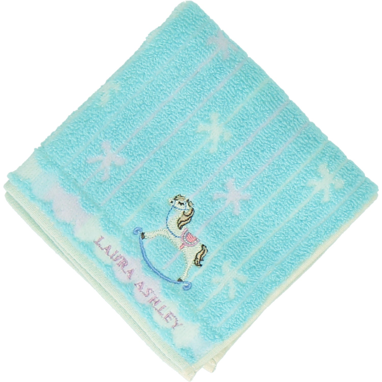 タオルハンカチ 木馬 #057b スカイブルー – INTERMODE KAWABE