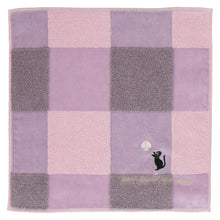 画像をギャラリービューアに読み込む, 【NEW】婦人タオルハンカチ チェック キャット＆スペード　ピンク

