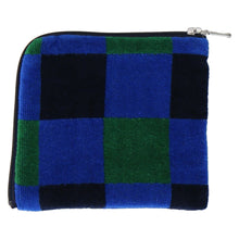 画像をギャラリービューアに読み込む, 【NEW】ファスナー付きタオル  スクエア チェック＆キャット　グリーン
