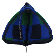 画像をギャラリービューアに読み込む, 【NEW】ファスナー付きタオル  スクエア チェック＆キャット　グリーン
