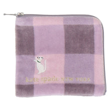 画像をギャラリービューアに読み込む, 【NEW】ファスナー付きタオル  スクエア チェック＆キャット　ピンク
