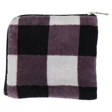 画像をギャラリービューアに読み込む, 【NEW】ファスナー付きタオル  スクエア チェック＆キャット　ホワイト
