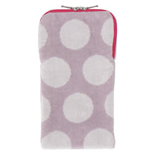 画像をギャラリービューアに読み込む, ファスナー付きタオル ラージドット ふわふわキャット　グレー
