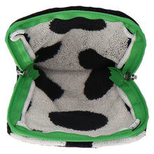 画像をギャラリービューアに読み込む, ファスナー付きタオル ラージドット ふわふわキャット　ブラック

