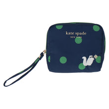 画像をギャラリービューアに読み込む, 【NEW】ハンカチケース ドット ふわふわキャット　ネイビーブルー
