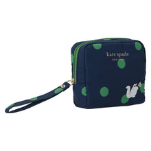 画像をギャラリービューアに読み込む, 【NEW】ハンカチケース ドット ふわふわキャット　ネイビーブルー
