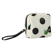 画像をギャラリービューアに読み込む, 【NEW】ハンカチケース ドット ふわふわキャット　アイボリー
