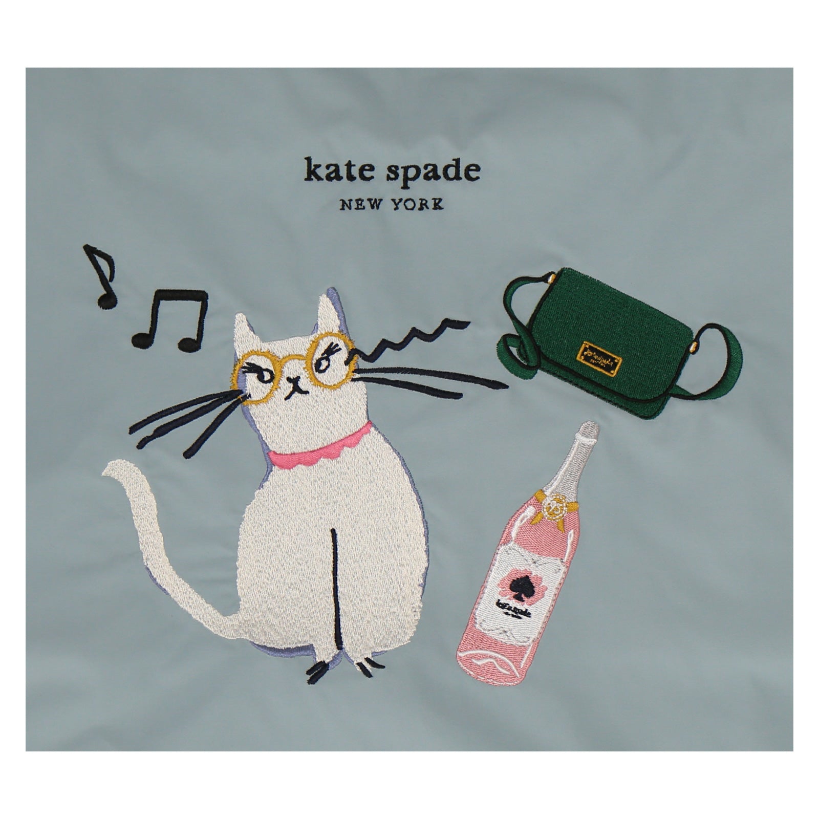 刺繍エコバッグ　　キャット ライクアビジネスウーマン