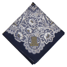 画像をギャラリービューアに読み込む, 【NEW】婦人ラージハンカチ #080a　ネイビーブルー
