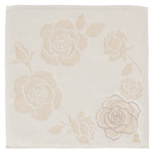 画像をギャラリービューアに読み込む, 【NEW】婦人ミニタオル コーナー刺繍　アイボリー
