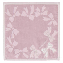 画像をギャラリービューアに読み込む, 【NEW】タオルハンカチ リボンアップリケ #092c　グレー
