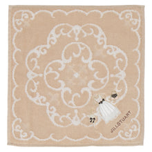 画像をギャラリービューアに読み込む, 【NEW】タオルハンカチ ドレスアップリケ　ベージュ
