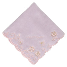 画像をギャラリービューアに読み込む, 【NEW】タオルハンカチ スカラップ小花刺繍 #092a　ライトグレー
