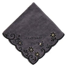 画像をギャラリービューアに読み込む, 【NEW】タオルハンカチ スカラップ小花刺繍 #092c　グレー
