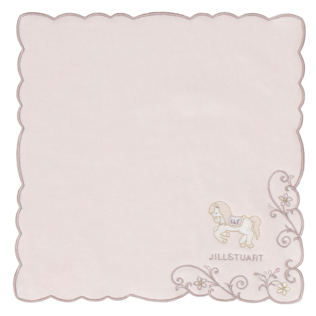 【NEW】タオルハンカチ メリーゴーランド #092c　ベージュ