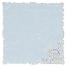 画像をギャラリービューアに読み込む, 【NEW】タオルハンカチ 木馬＆ラッキーチャーム #092b　ブルー
