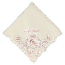 画像をギャラリービューアに読み込む, 【NEW】タオルハンカチ 木馬＆ラッキーチャーム #092c　クリーム
