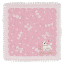 画像をギャラリービューアに読み込む, 【NEW】ミニタオルハンカチ プードル＆キャンディ　ピンク
