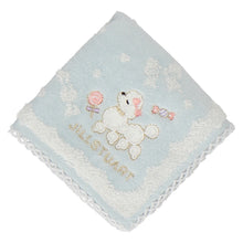 画像をギャラリービューアに読み込む, 【NEW】ミニタオルハンカチ プードル＆キャンディ　ライトグリーン
