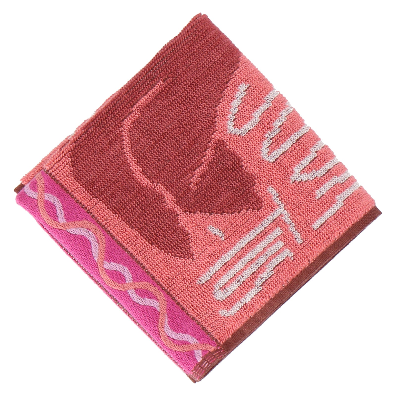 TEIKOKU SEIKIN 赤 ピンク ハンカチ 2枚セット TEIKOKU SEIKIN 赤 ピンク ハンカチ 2枚セット タオルハンカチ #109e