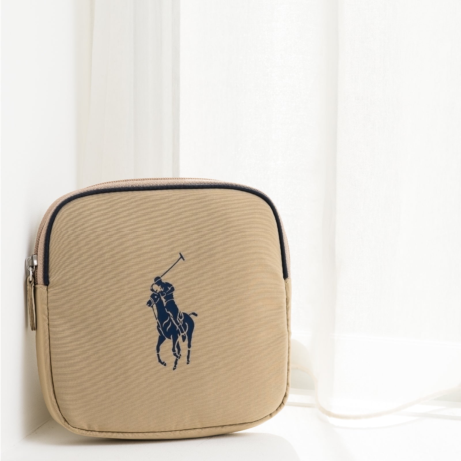 ハンカチーフケース  ポロポニー　ベージュ