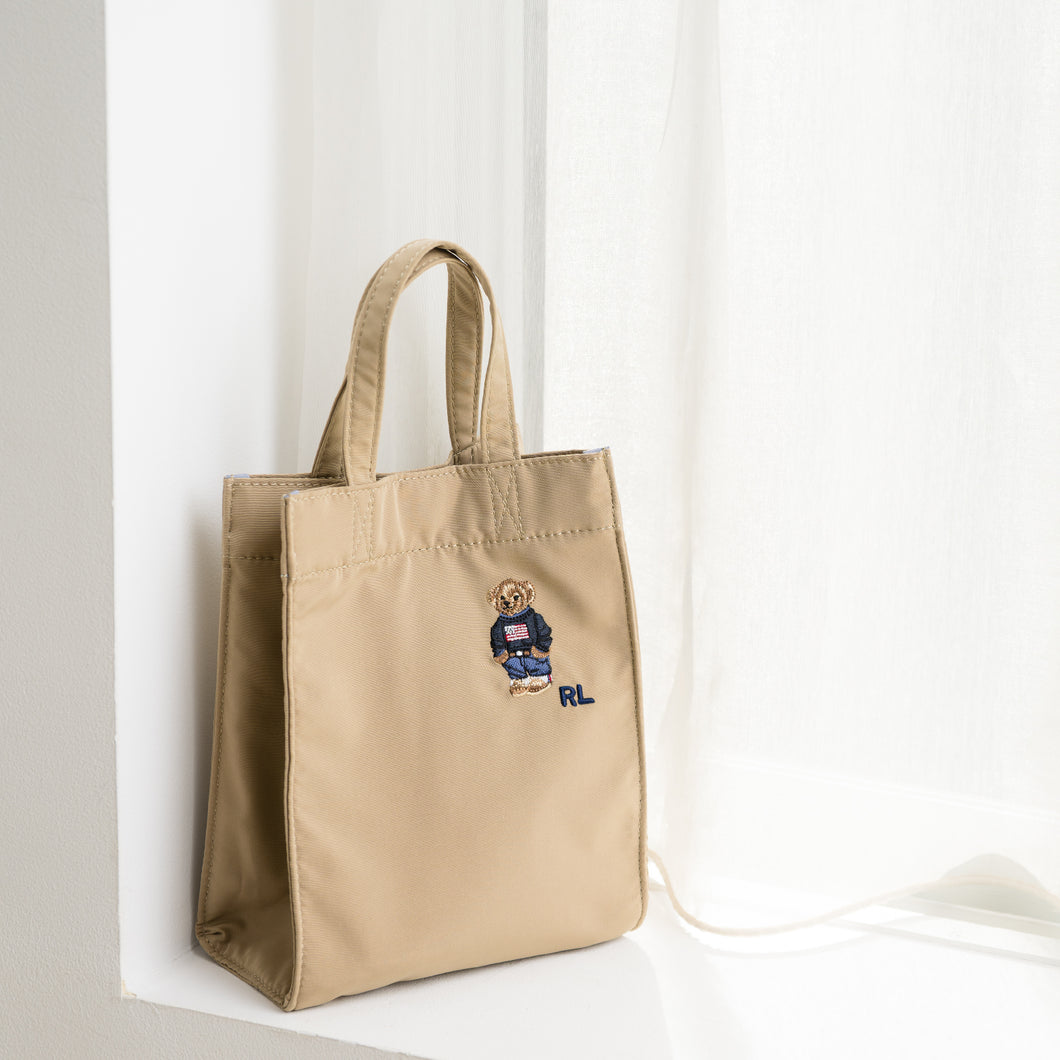 ポロラルフローレン　レインバッグ　ショルダーバッグ　ベージュ　サコッシュ ポロ ラルフローレン POLO RALPH LAUREN カラーブロックマルチ傘袋