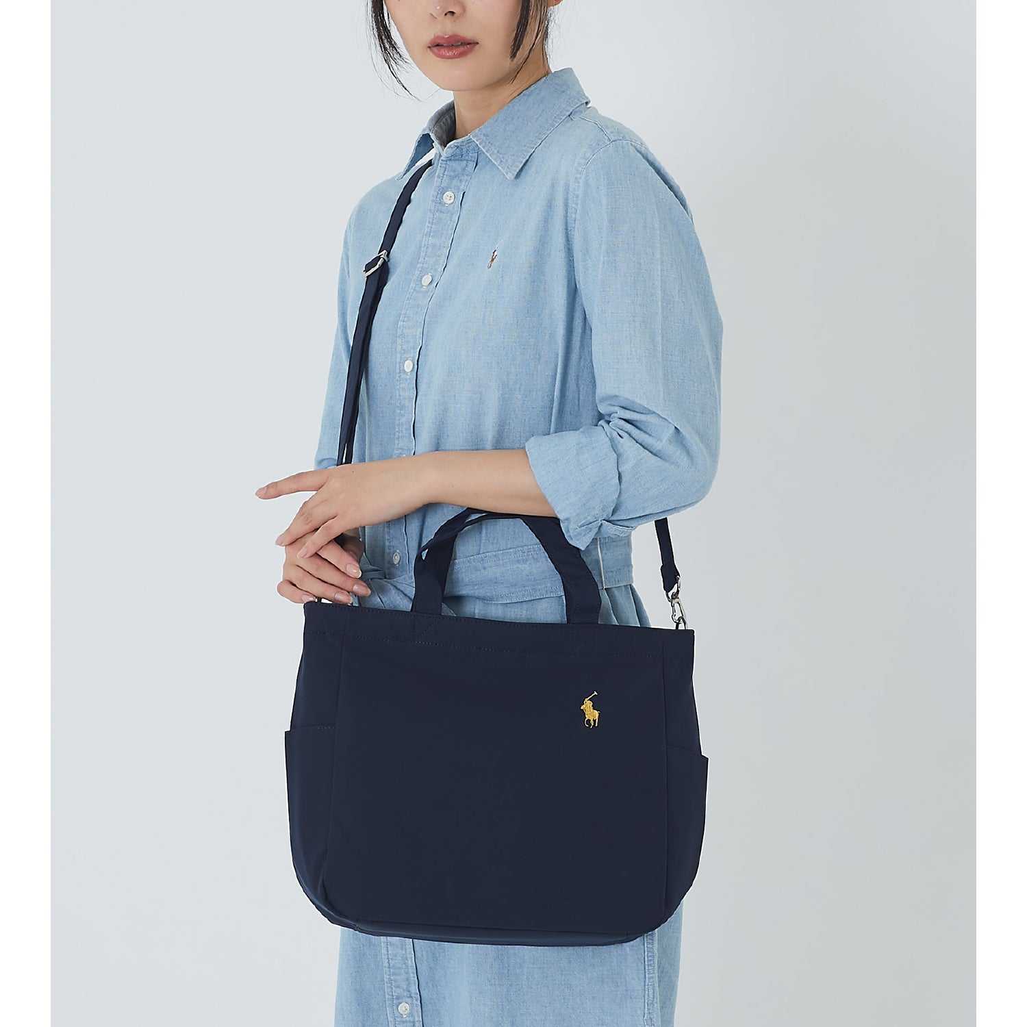 LAUREN RALPH LAUREN ネイビーショルダーバッグ ショルダーバッグ ポロポニー ネイビーブルー – INTERMODE KAWABE
