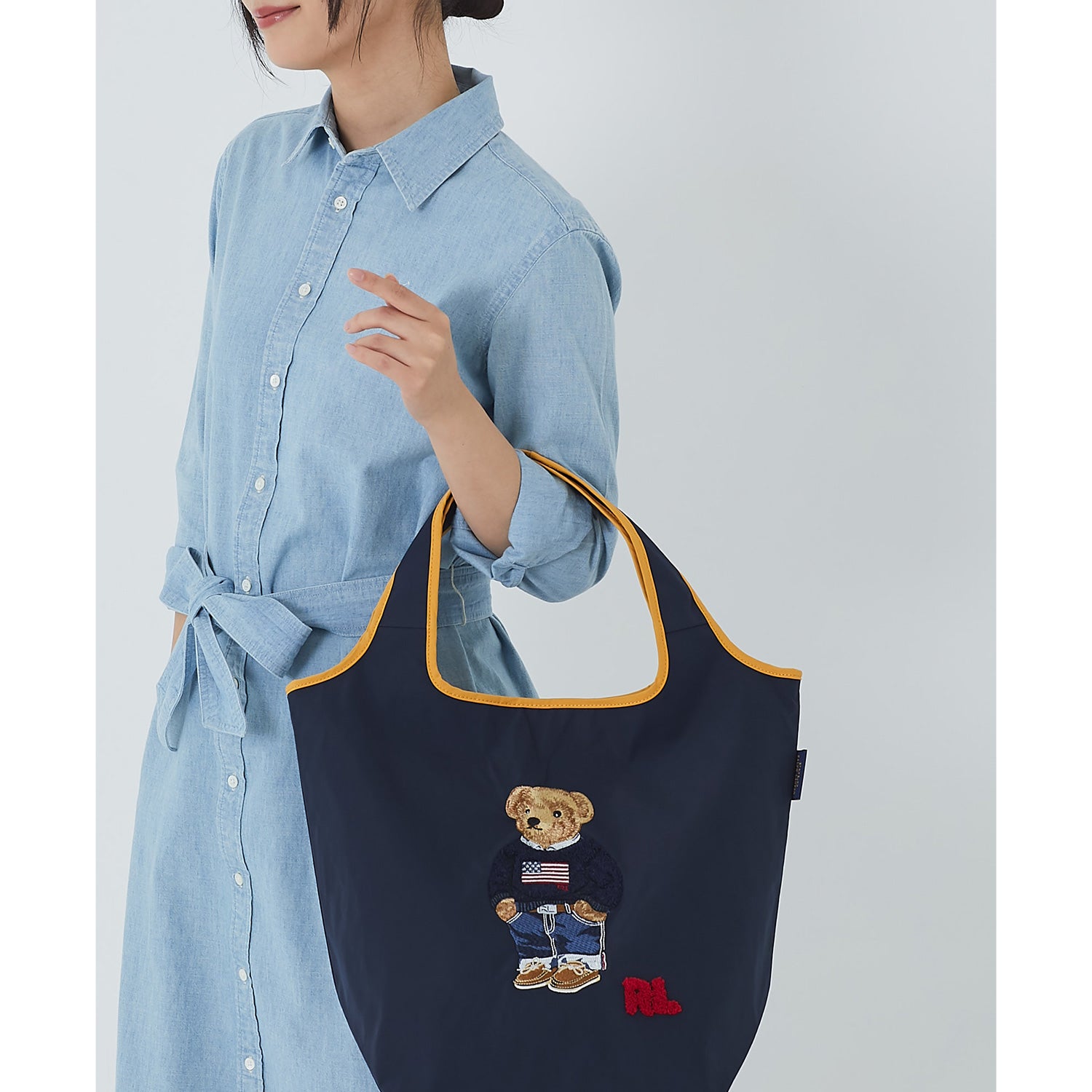 ポロベア刺繍バッグ ポロベア ネイビーブルー – INTERMODE KAWABE