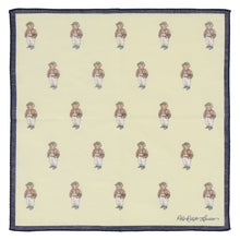 画像をギャラリービューアに読み込む, 【NEW】婦人プリントハンカチ #120b ポロベア ハンチング　イエロー
