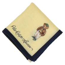 画像をギャラリービューアに読み込む, 【NEW】婦人プリントハンカチ #120b ポロベア ハンチング　イエロー
