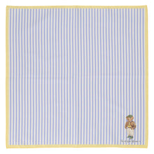 画像をギャラリービューアに読み込む, 【NEW】婦人プリントハンカチ #120b ポロベア ストライプ　ブルー
