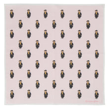 画像をギャラリービューアに読み込む, 【NEW】婦人プリントハンカチ #120a ポロベア ハンチング 　ピンク
