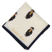 画像をギャラリービューアに読み込む, 【NEW】婦人プリントハンカチ #120c ポロベア ハンチング　アイボリー
