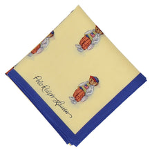 画像をギャラリービューアに読み込む, 【NEW】婦人プリントハンカチ #120b ポロベア　イエロー
