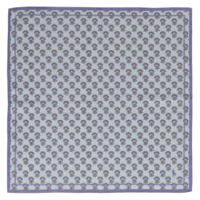 画像をギャラリービューアに読み込む, 【NEW】婦人ラージプリントハンカチ #120a プロバンスフラワー　スカイブルー
